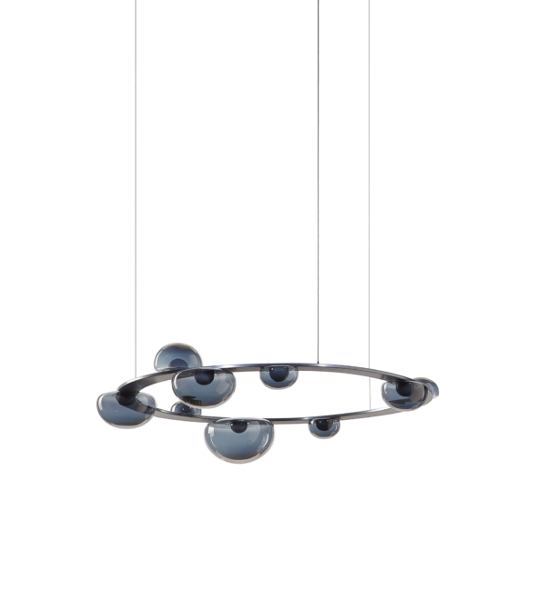 BOMMA_Dew_Drops_Circle_product_photos_brushed_silver_smoke_glass_OFF
