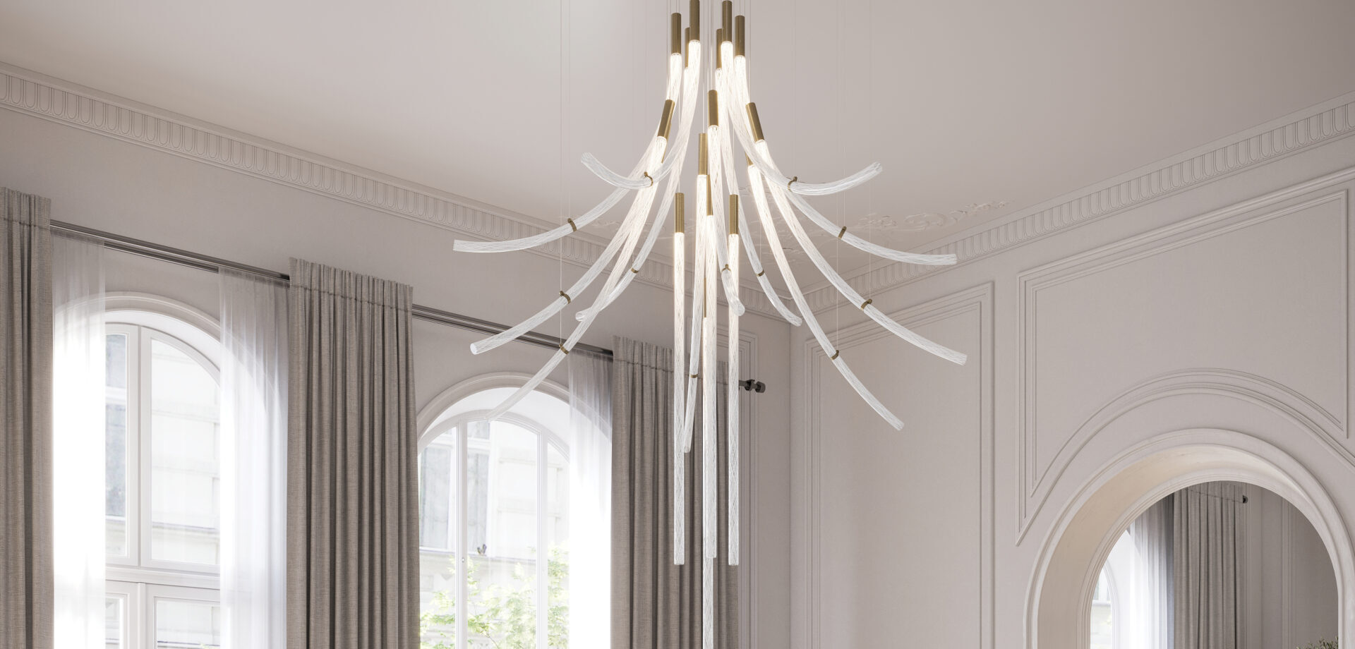 BOMMA_Flare_Chandelier_living_room_16pcs_archi CGI